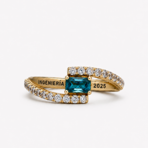 Anillo de graduación diseño churumbela